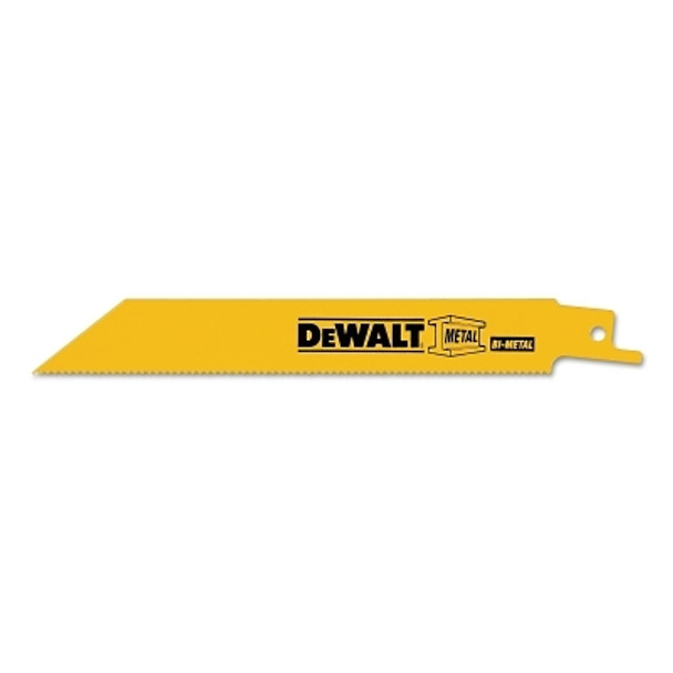 DeWalt Metal Cutting Reciprocating Saw Blades, 12 in, 10/14 TPI, Straight Back, Bulk (100 EA / CA)