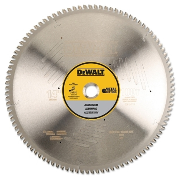 DeWalt Aluminum Cutting Saw Blade, 1 in Arbor, 100 Teeth, 14 in dia, 4000 RPM (1 EA / EA)