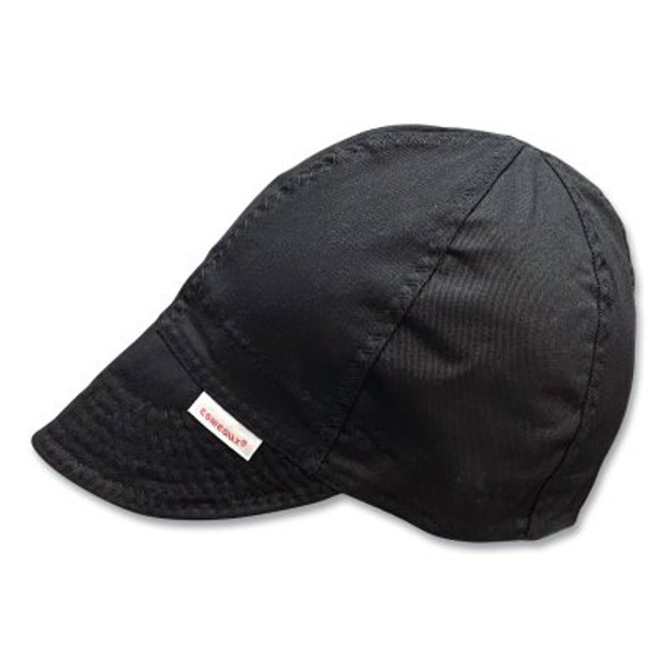 Deep Round Crown Cap, 8, Black (12 EA / CA)