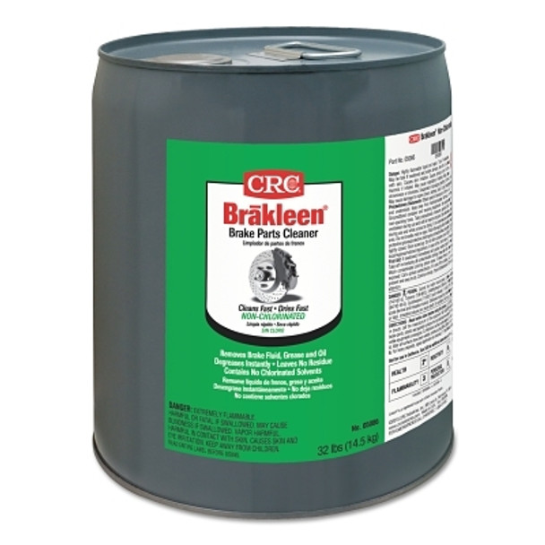 CRC Brakleen Brake Parts Cleaner, 5 gal Pail, Solvent Odor, Non-Chlorinated (5 GAL / PAL)