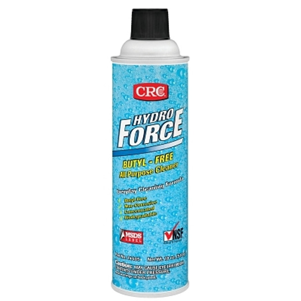 CRC HydroForce Butyl-Free All Purpose Cleaner, 20 oz Aerosol Can, Glycol Ether Odor (12 CAN / CS)