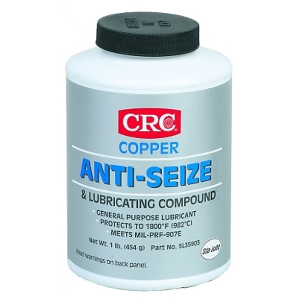 CRC Copper Anti-Seize and Lubricating Compound, 16 oz Brush Top Bottle (12 CAN / CS)