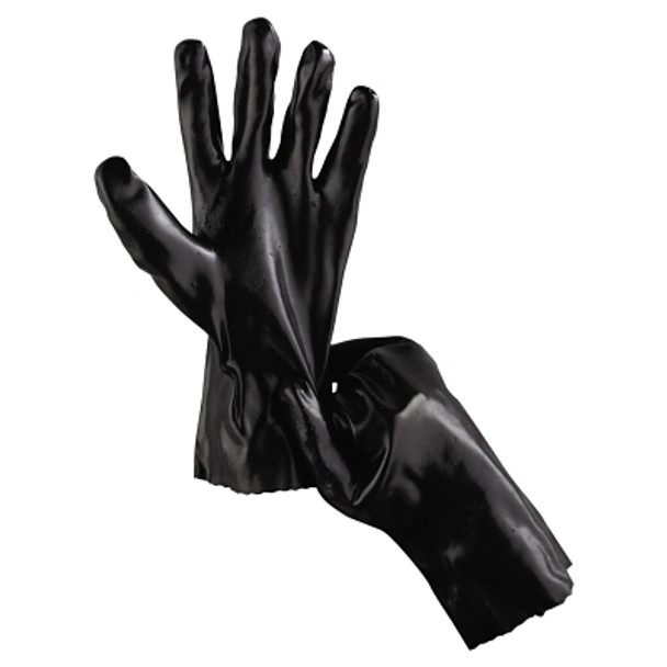Economy Dipped PVC Gloves, Large, Black (12 PR / DZ)