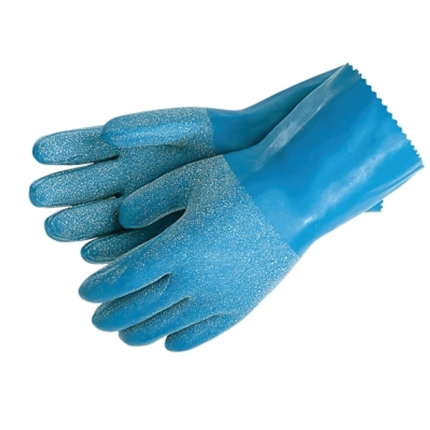 Blue Grit Gloves, Large, Blue (12 PR / DZ)