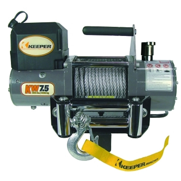 Keeper Heavy Duty Series 12 Volt DC Electric Winches, 8,500 lb Load Cap. (1 EA / EA)