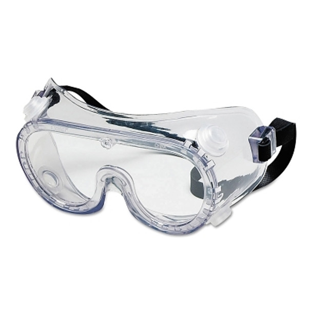 Protective Goggles, Clear/Clear, PVC, Antifog, Chemical Resistant, Indirect Vent (1 EA)