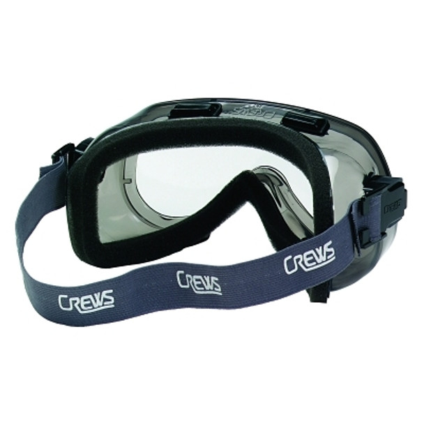 Verdict Goggles, Clear/Gray, Scratch Resistant, Foam Lining, Elastic Strap (1 EA)
