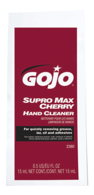 Gojo SUPRO MAX Cherry Hand Cleaners, Cherry, Packet, 1/2 oz (1 CA/CTN)