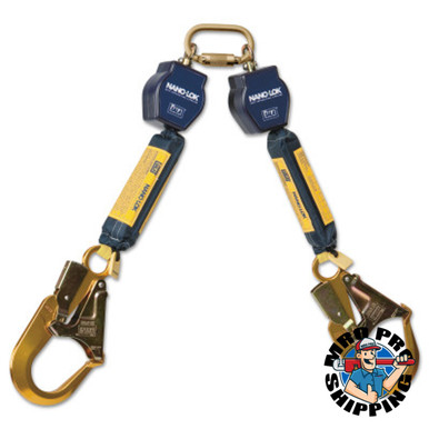 Dual Pygmy Hog Self Retracting Lifelines Rebar Hook with Connector Kit - All Lengths main image 1