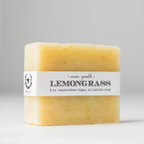 Lemongrass EVOO Bar Soap - A zesty yellow-green handcrafted soap bar with flecks of lemongrass herb throughout. It’s wrapped in a muslin soap bag that adds a rustic, eco-friendly touch. The look is vibrant and clean—just like the scent—perfectly capturing its fresh and herbal energy. Lemongrass EVOO Bar Soap - A zesty yellow-green handcrafted soap bar with flecks of lemongrass herb throughout. It’s wrapped in a muslin soap bag that adds a rustic, eco-friendly touch. The look is vibrant and clean—just like the scent—perfectly capturing its fresh and herbal energy.