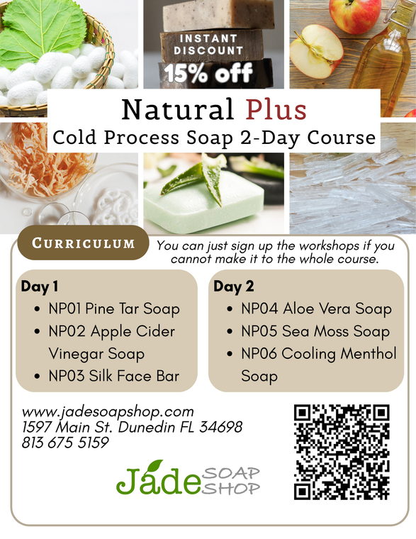 Natural Plus Cold Process Soap 2-Day Course | Beginner to Intermediate