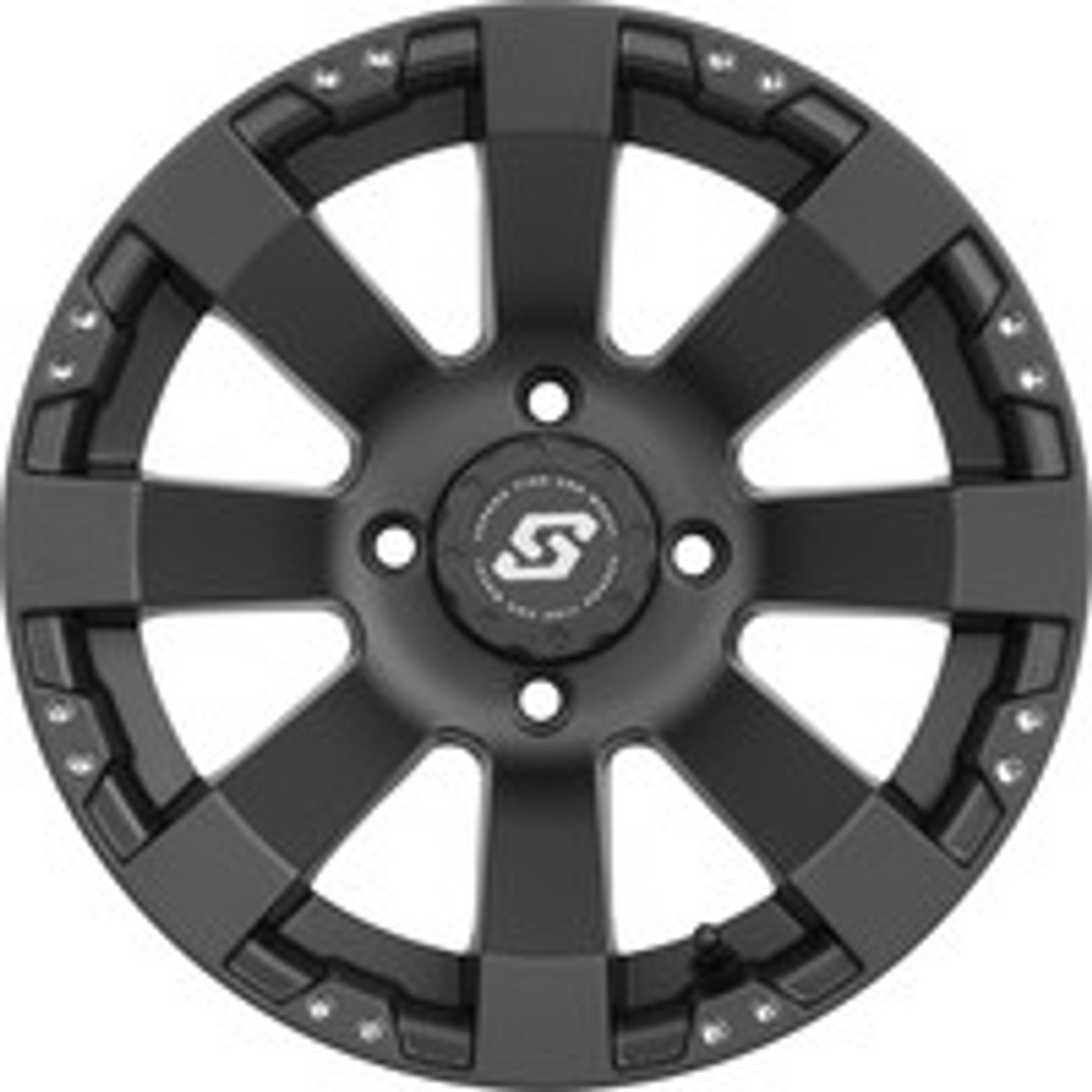 SPYDER WHEEL 12X7 4/110 2+5 (-47MM) BLACK  570-1141