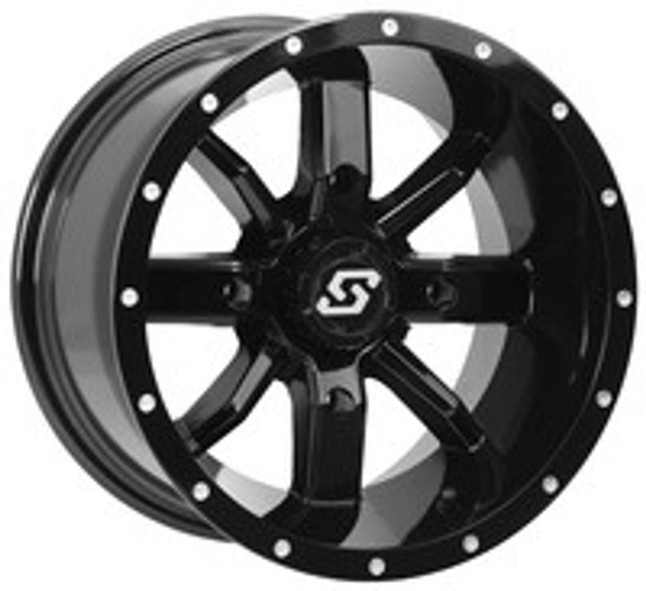 HOLLOW POINT WHEEL 14X10 4/156 5+5 (0MM) BLACK  570-1335