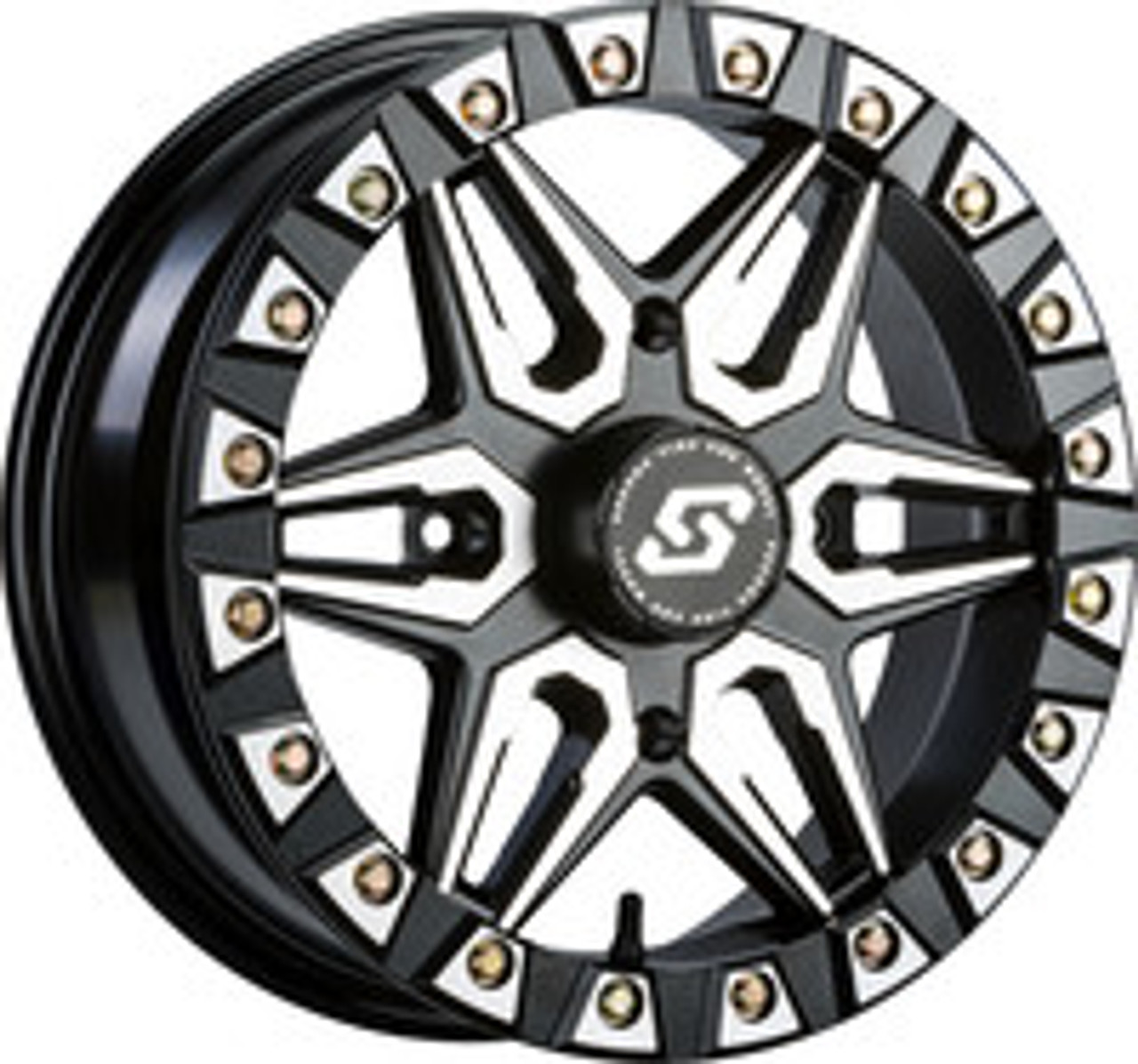 SPLIT 6 BDLK WHEEL 15X6 4/137 5+1 (+38MM) BLK/MACHINED  570-1350