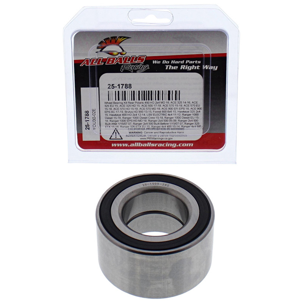 Wheel Bearing Kit Polaris one bearing  25-1788