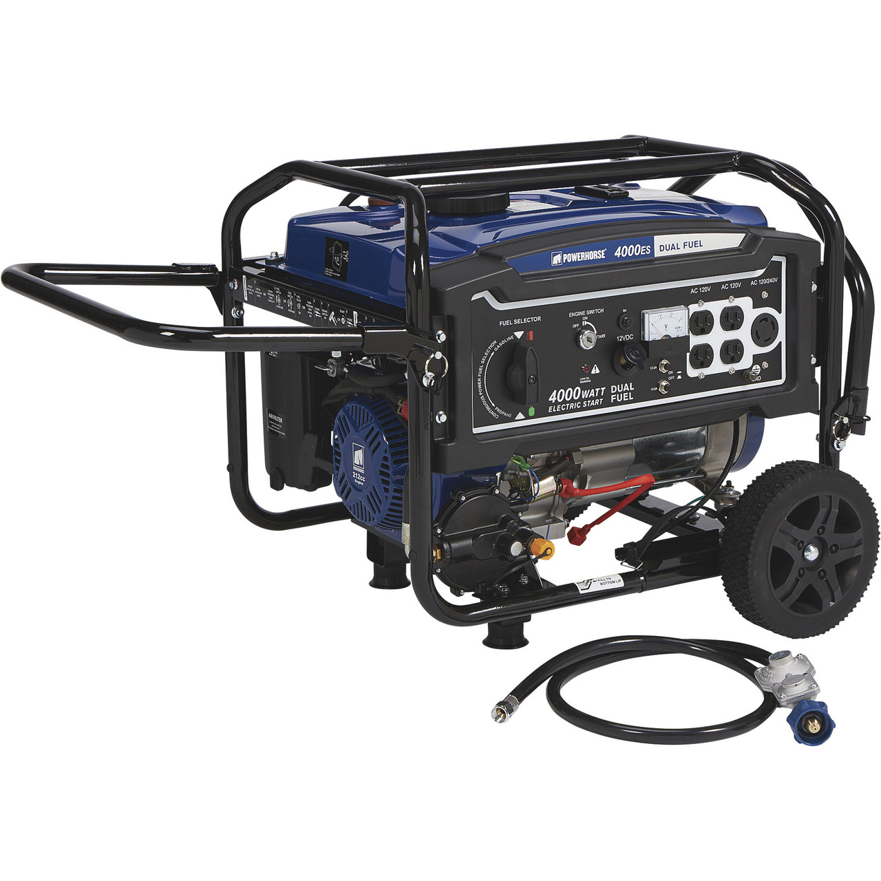 Powerhorse Dual Fuel Generator | 4,000 Surge Watt | Electric Start