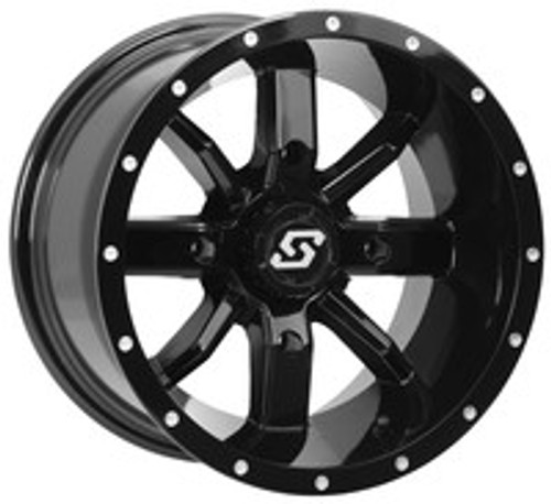HOLLOW POINT WHEEL 14X10 4/156 5+5 (0MM) BLACK  570-1335