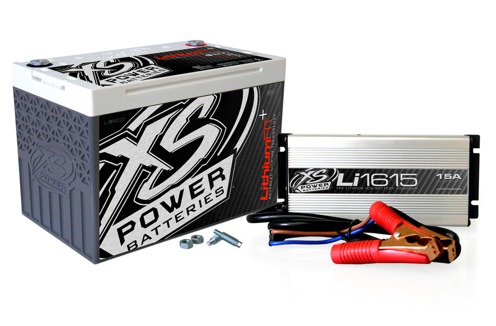 Xs Power Battery 16Volt Lithium Battery Charger Combo Kit XSPLI-S1600CK