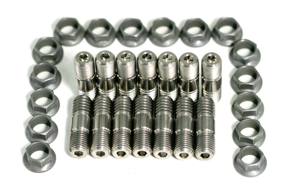 Mettec Ti Header Stud And Nut Kit 14Pcs Kt534