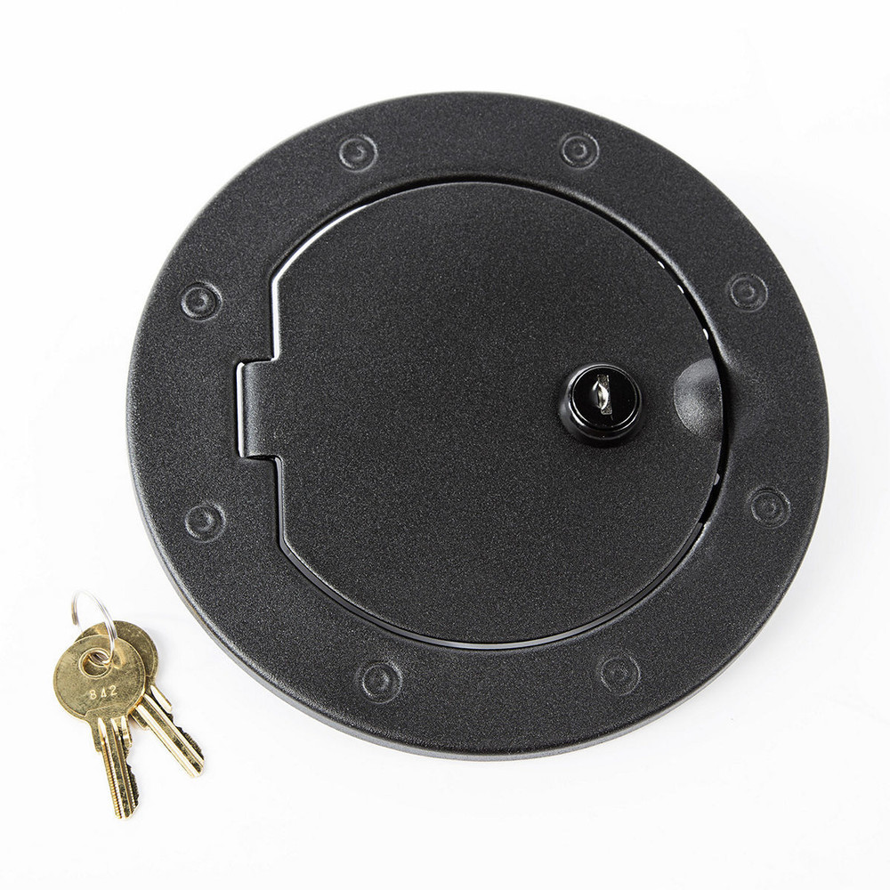 Rugged Ridge Locking Gas Cap Door Tex Tured Black 07-18 Jeep 11229.06