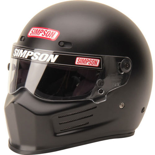 Simpson Safety Helmet Super Bandit Large Flat Black Sa2015 6210038