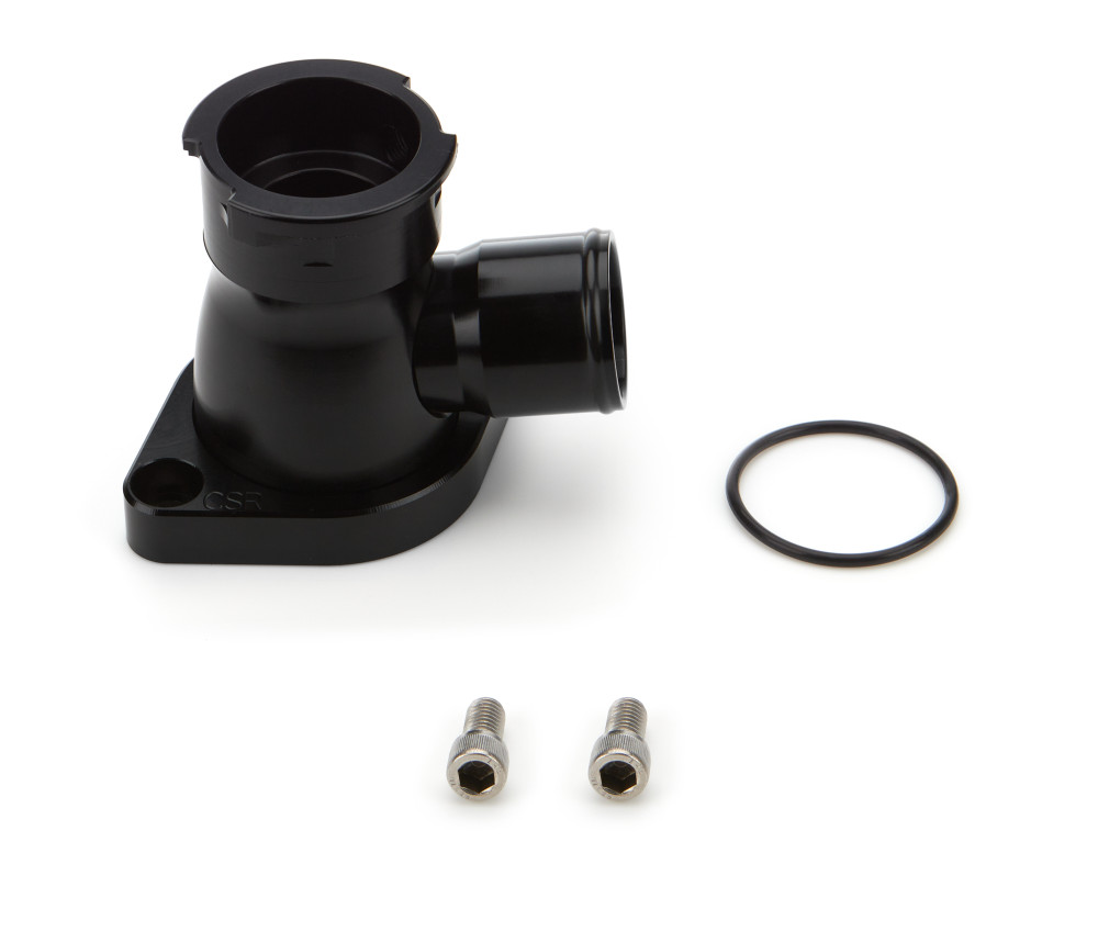 Csr Performance Chevy Swivel Thermostat Housing w/Filler Neck (CSI914-1.5BLK)