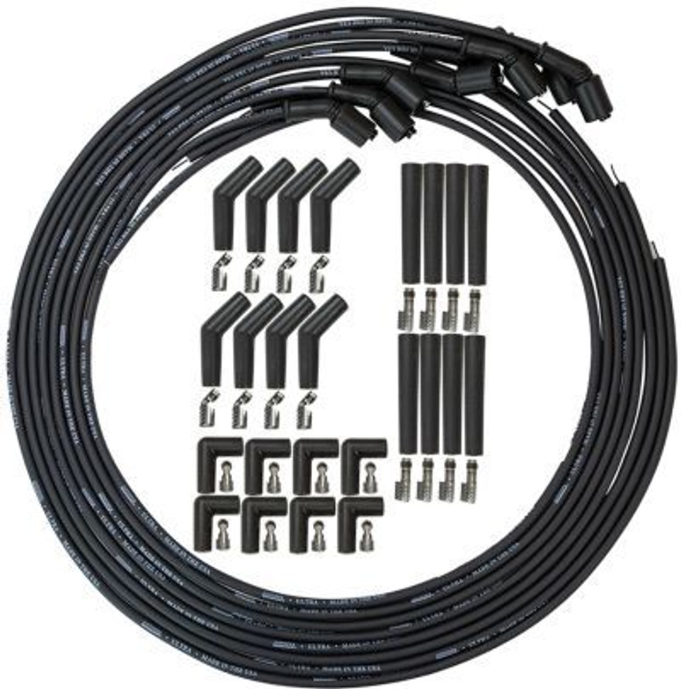 Moroso Ultra 350 LS/LT Wire Set 8mm Black -Universal (MOR73748)