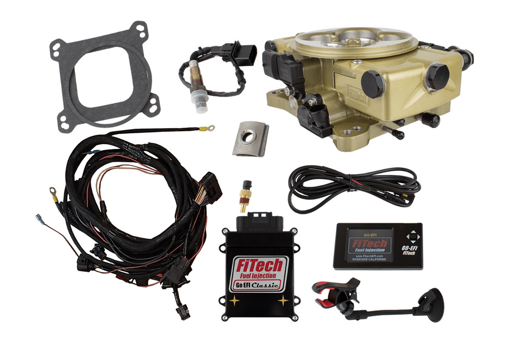 Fitech Fuel Injection Go EFI Classic 650 HP EFI w/External ECU Gold (FIT30020)