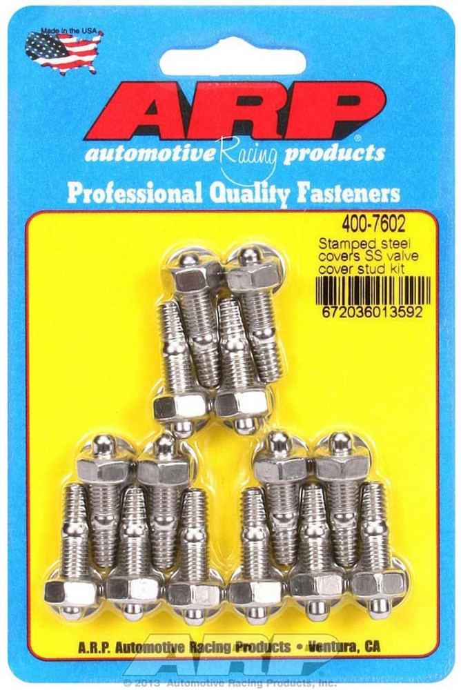 Arp S/S Valve Cover Stud Kit 6Pt. (14) 400-7602