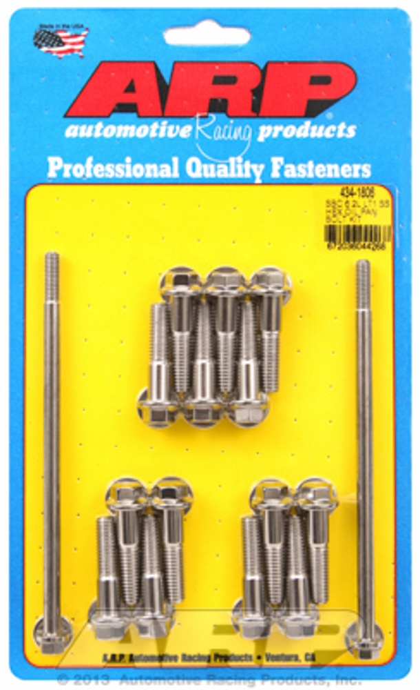 Arp Oil Pan Bolt Kit - Gm Lt1 6.2L 6Pt S/S 434-1806