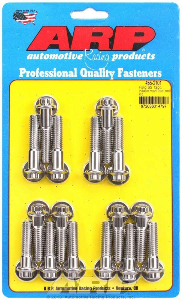 Arp Ford S/S Intake Bolt Kit 12Pt. 455-2101 Arp Ford S/S Intake Bolt Kit 12Pt. 455-2101