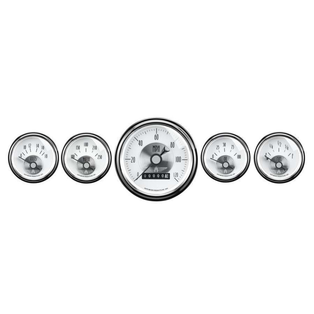 Autometer Prestige Pearl Gauge Kit 5-Piece Set 2007 Autometer Prestige Pearl Gauge Kit 5-Piece Set 2007