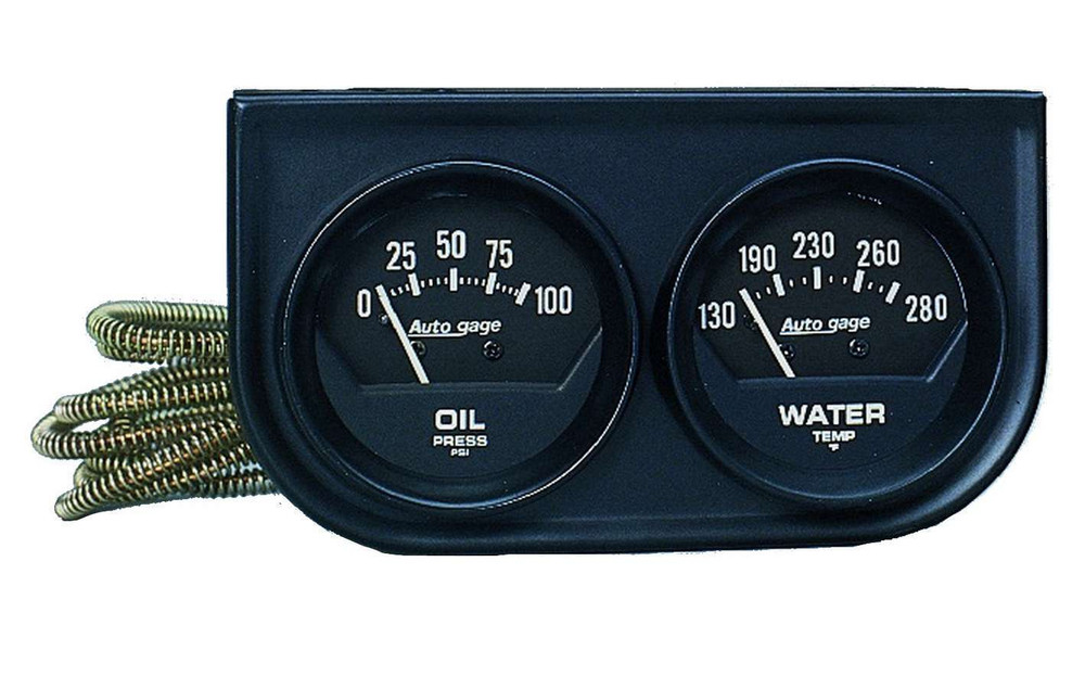 Autometer 2In Black Mech. Gauge Panel 2345