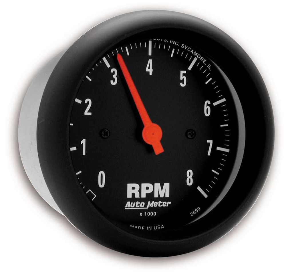 Autometer 3-3/8 Elec. 8000 Rpm Tac  2699 Autometer 3-3/8 Elec. 8000 Rpm Tac  2699