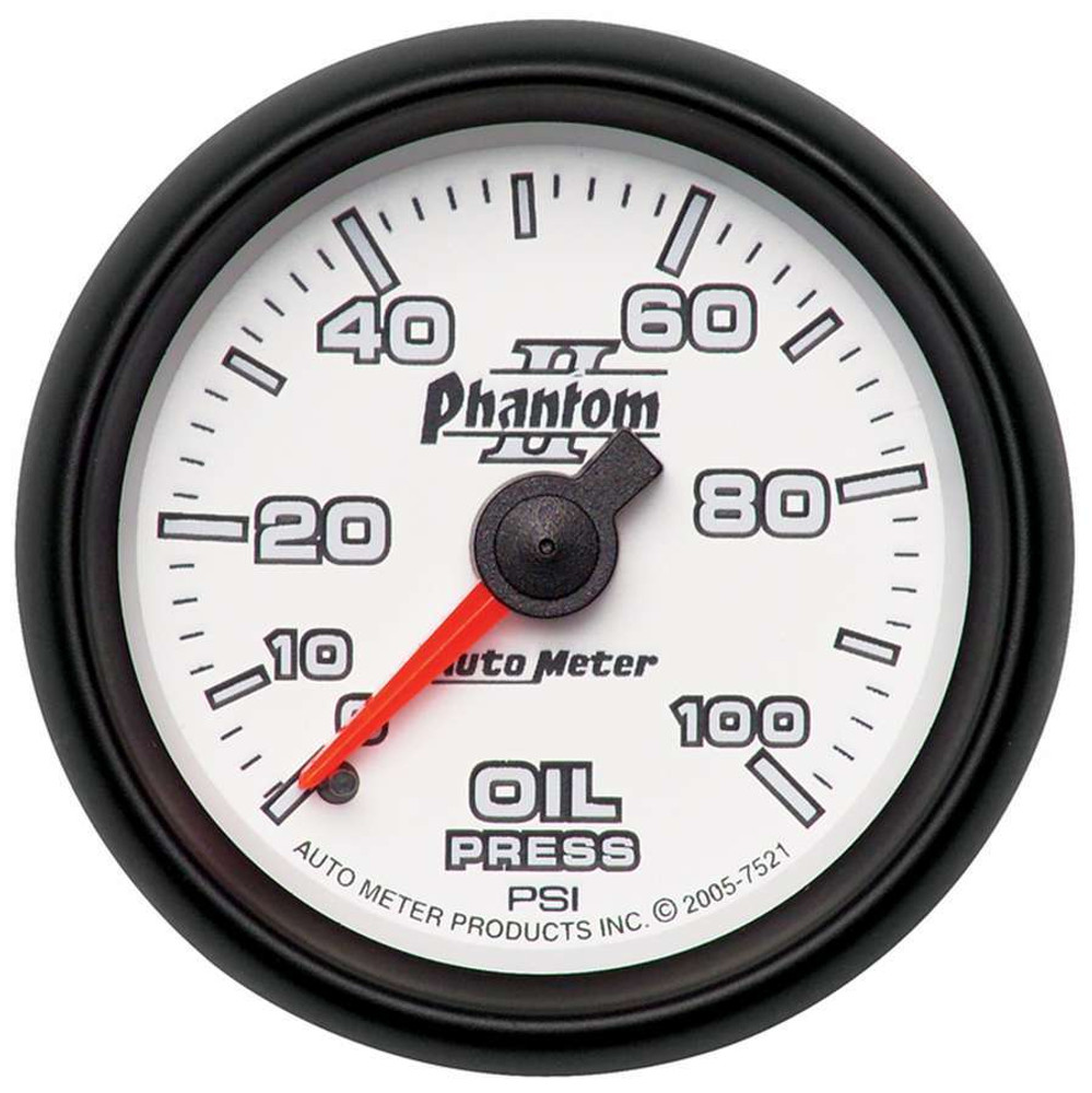 Autometer 2-1/16In P/S Ii Oil Pressure Gauge 0-100Psi 7521 Autometer 2-1/16In P/S Ii Oil Pressure Gauge 0-100Psi 7521