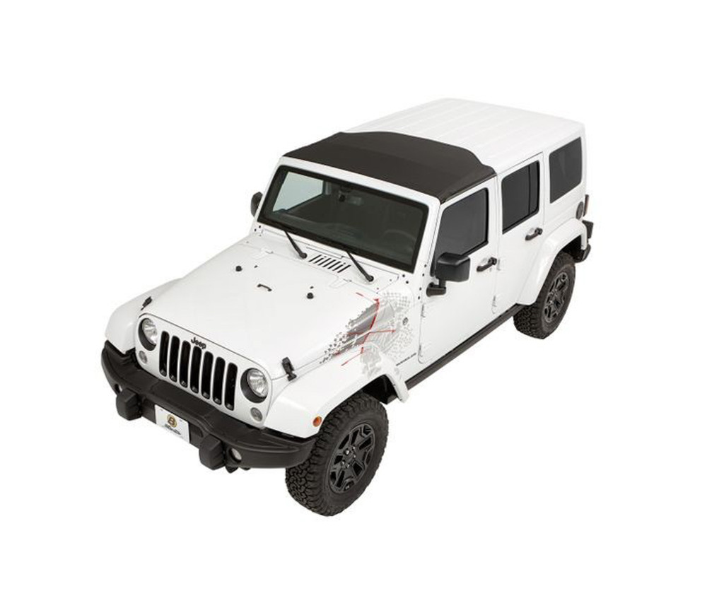 Bestop Sunrider Hardtop 07-18 J Eep Wrangler Blk Diamond 52453-35