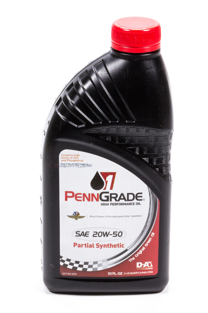 Penngrade Motor Oil 20W50 Racing Oil 1 Qt Partial Synthetic Bpo71196