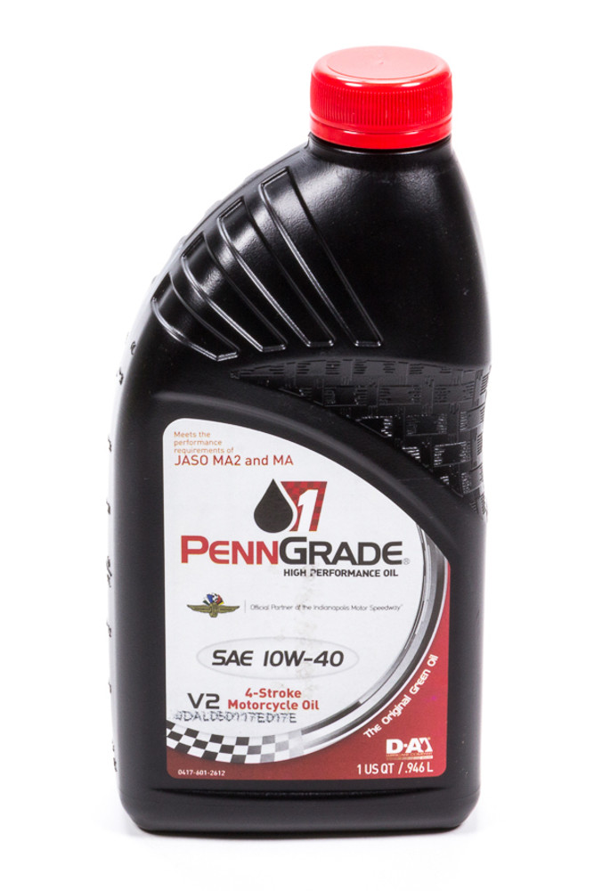 Penngrade Motor Oil 10W40 Motorcycle Oil 1 Qt Bpo71566