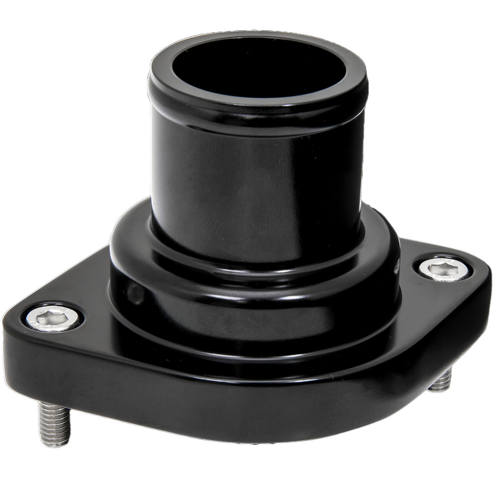 Billet Specialties Thermostat Housing Strai Ght Ls 10-Up Black Blk90135