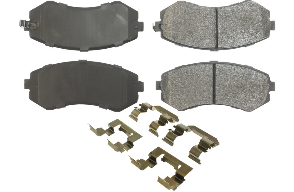 Centric Brake Parts Posi-Quiet Semi-Metallic Brake Pads With Hardwar 104.0422