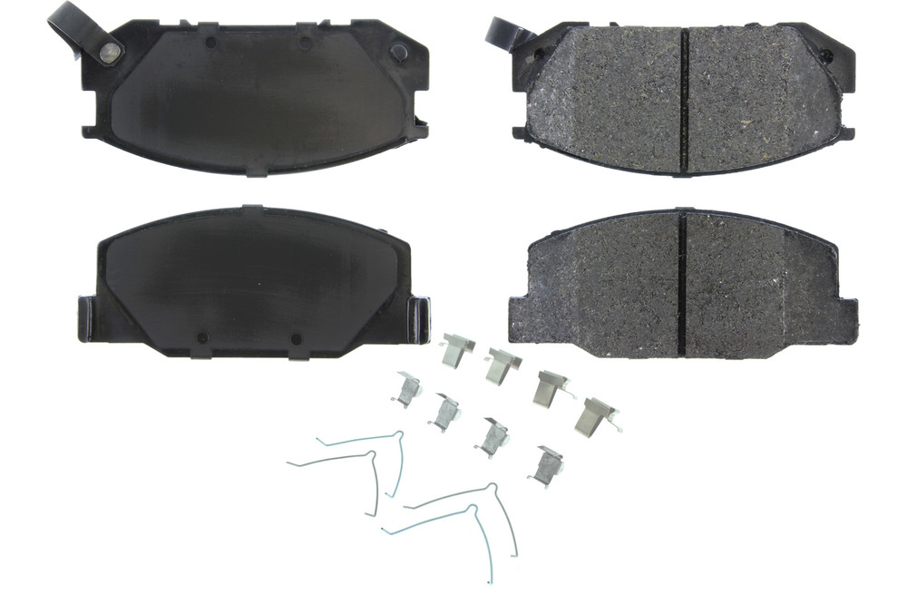 Centric Brake Parts Posi-Quiet Semi-Metallic Brake Pads With Hardwar 104.0527