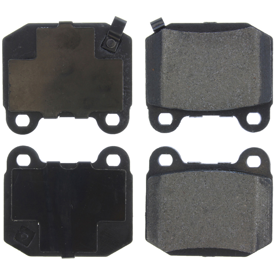 Centric Brake Parts Posi-Quiet Semi-Metallic Brake Pads With Hardwar 104.0961