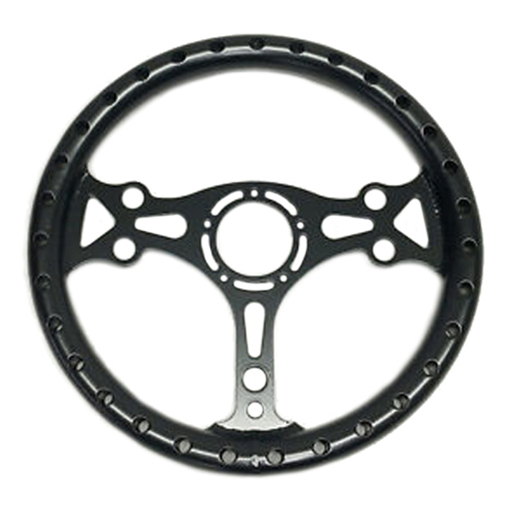 Chassis Engineering 13In Black Alum. Dished Steering Wheel C/E2741