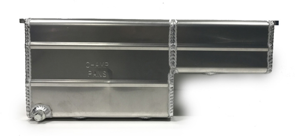 Champ Pans SBC 8qt Alm CT Oil Pan w/Kickout CHAPRO1150KO Champ Pans SBC 8qt Alm CT Oil Pan w/Kickout CHAPRO1150KO