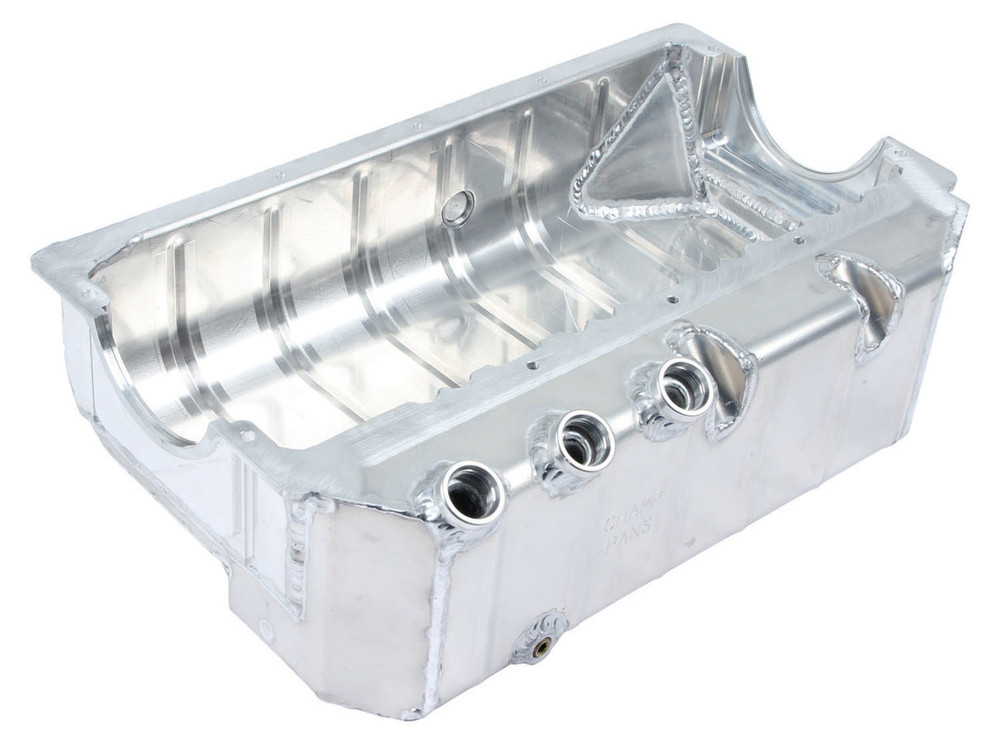 Champ Pans Sbc Dry Sump Oil Pan W/ Dart Block #12An Orb Pro181R3