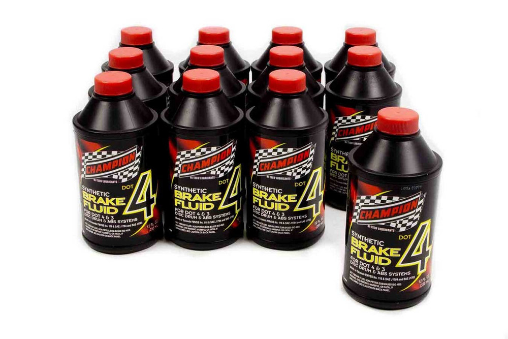 Champion Brand Brake Fluid Dot 4 12X12 Oz. 4054K/12