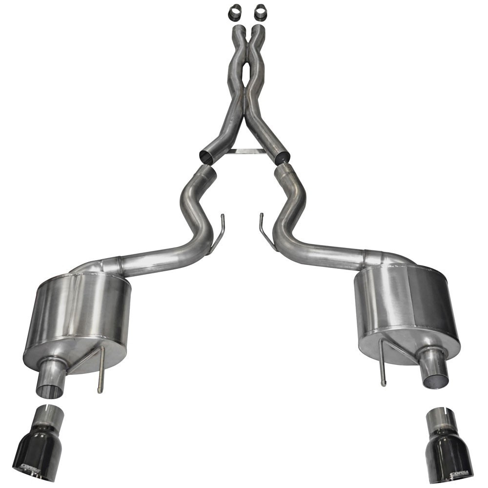 Corsa Performance Exhaust Cat-Back - 3.0In Dual Rear Exit 14328Blk