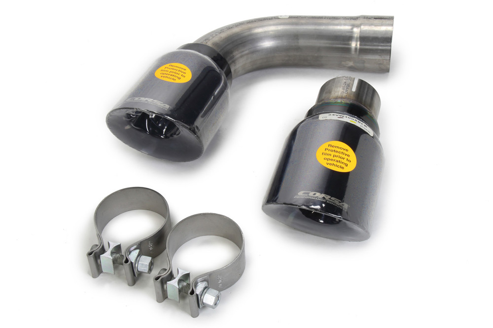Corsa Performance Exhaust Tip Kit - Two 4. 0In Black Pvd 14492Blk