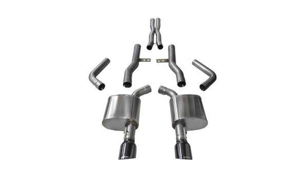 Corsa Performance Exhaust Cat-Back - 2.76 In Dual Rear Exit 14996Blk