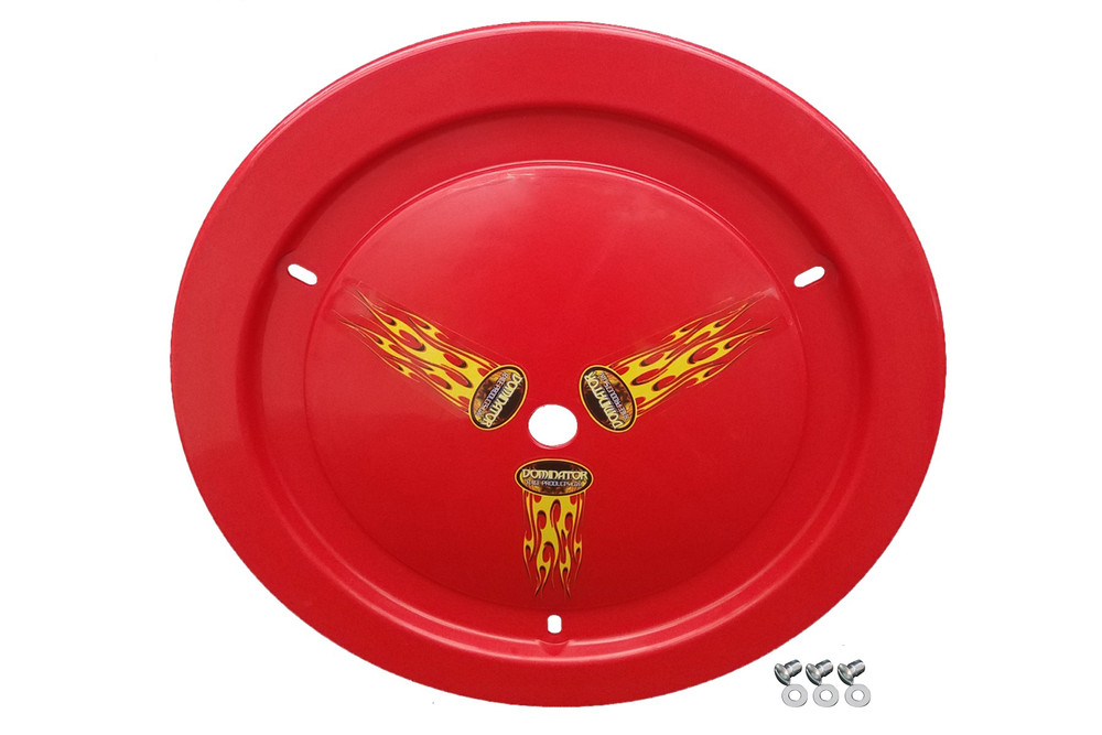 Dominator Race Products Wheel Cover Dzus-On Red Real Style 1006-D-Rd